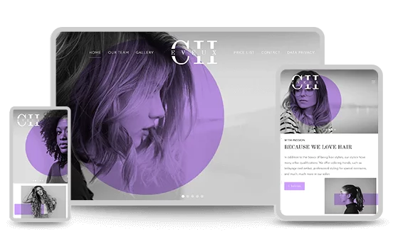 Complete website design example