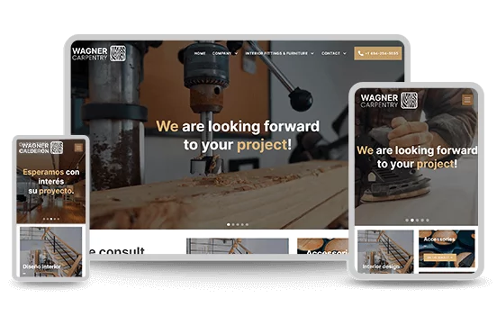 Finishing touch carpentry service website example